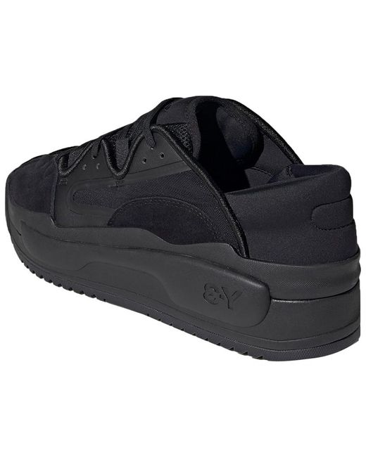 Y-3 Adidas Hokori Ii Suede Sneaker in Black | Lyst