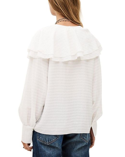 Ba&sh White Sunya Blouse