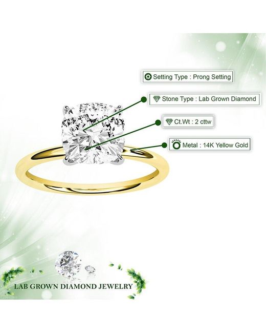 Amairah White 14K 2.00 Ct. Tw. Lab-Grown Diamond Engagement Ring