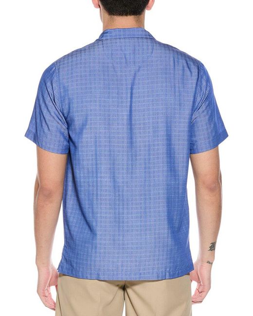 Tommy Bahama Blue Mojito Bay Flora Cres Camp Shirt for men