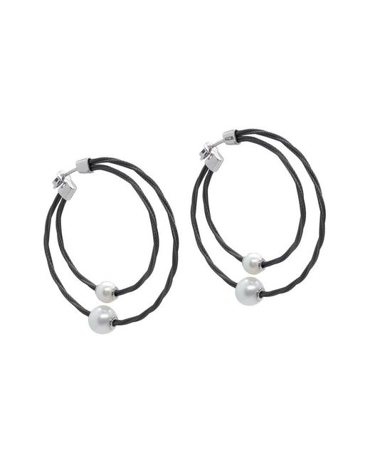 Alor Metallic Noir 18k Pearl Earrings
