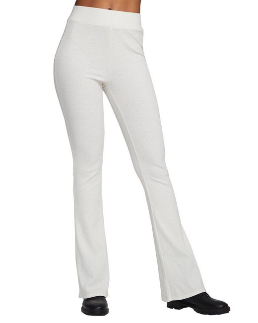 Chaser Brand White Vintage Rib Party Flare Pant