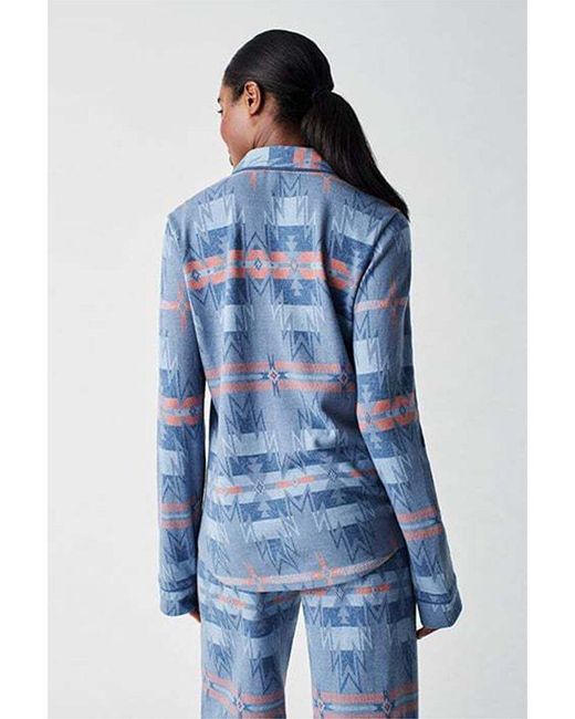 Faherty Brand Blue Pajama Top