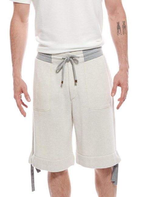 Brunello Cucinelli White Short for men