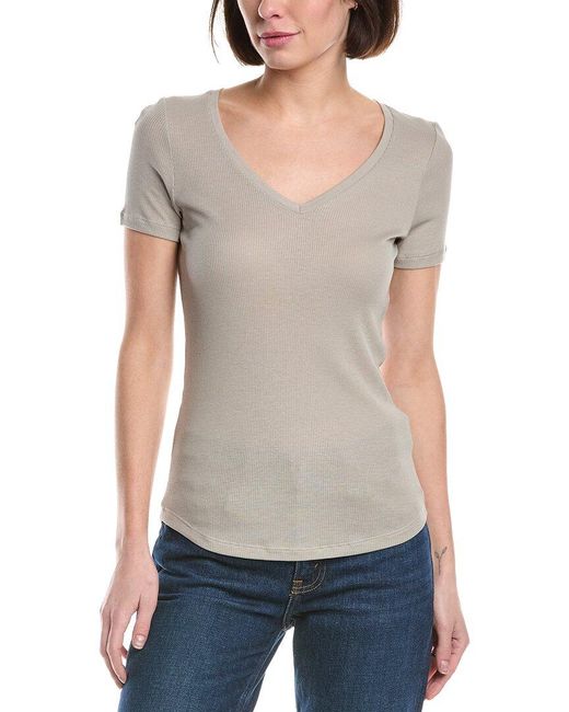 Majestic Filatures Gray Baby Rib Shirt