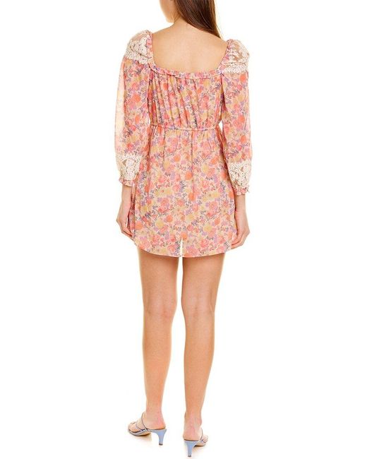 Moonsea Red Floral Mini Dress