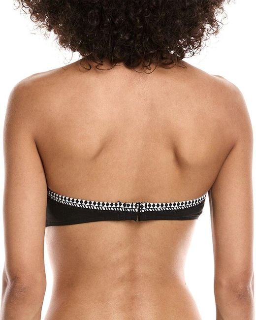 Lemlem Black Sofia Bandeau Bikini Top
