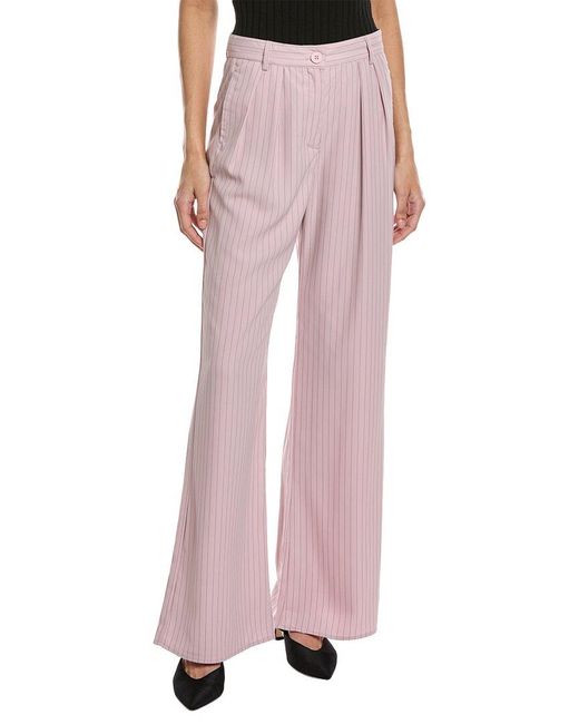 AIDEN Pink Pleated Trouser