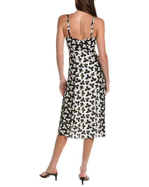 Diane von Furstenberg White Cordelia Midi Dress