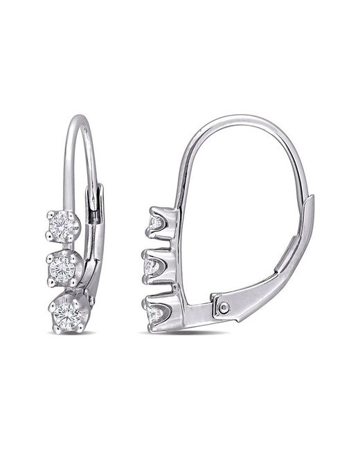 Rina Limor Metallic 0.24 Ct. Tw. Diamond Earrings