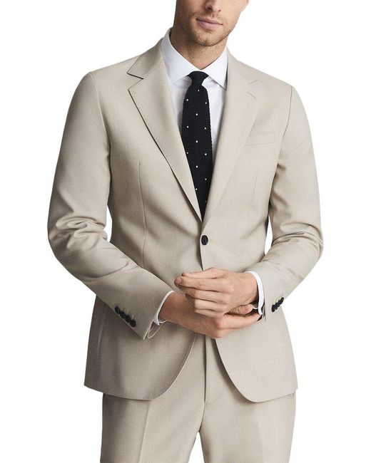 Reiss Gray Fine Wool Jacket for men