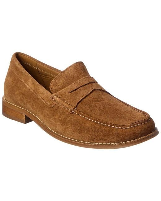 Donald J Pliner Brown Miles202 Suede Loafer for men