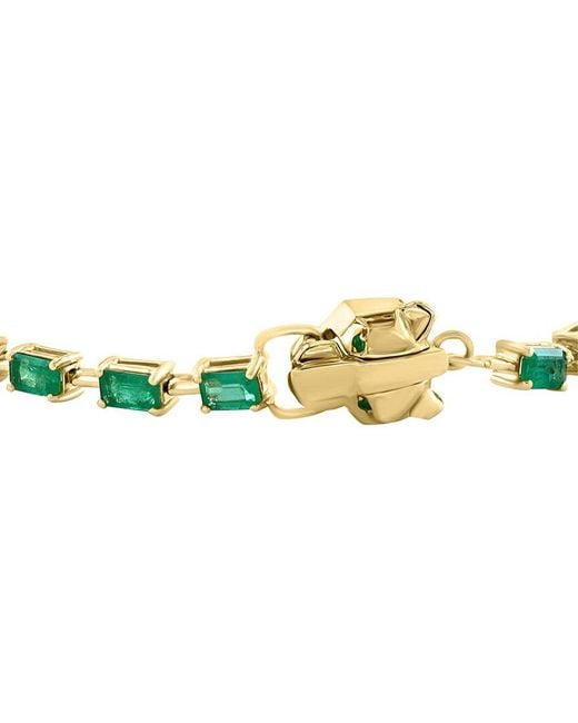 Effy Fine Jewelry Metallic 14K 5.33 Ct. Tw. Emerald Bracelet