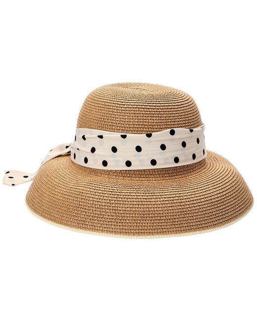 Surell Natural Accessories Audrey Straw Sun Hat