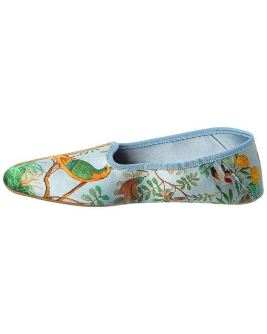 Gucci Blue Satin Slipper for men
