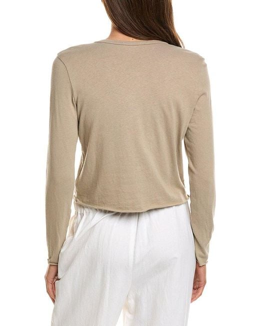 James Perse Natural Shrunken Henley