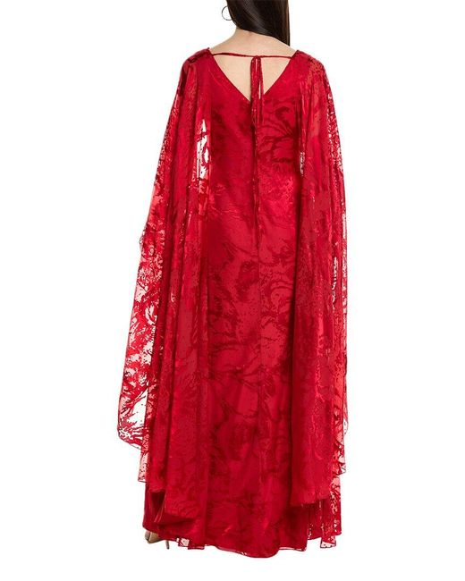 Rene Ruiz Red Capelet Dress