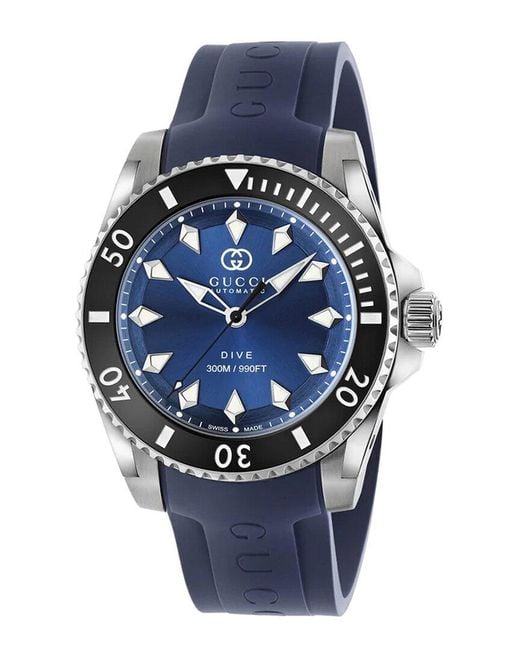 Gucci Blue Dive Watch for men