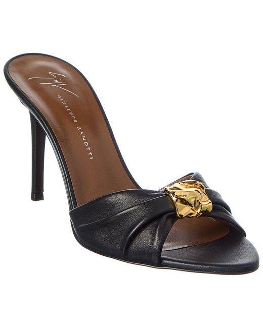 Giuseppe Zanotti Brown Clandestino 90 Leather Sandal