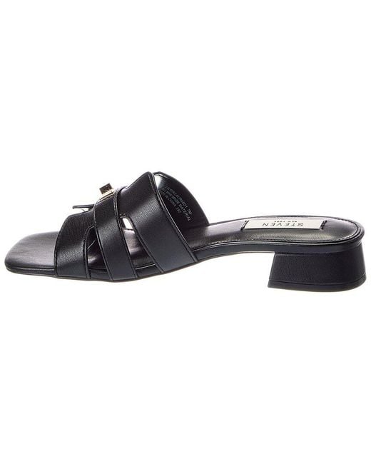 Steve Madden Black Laurin Sandal