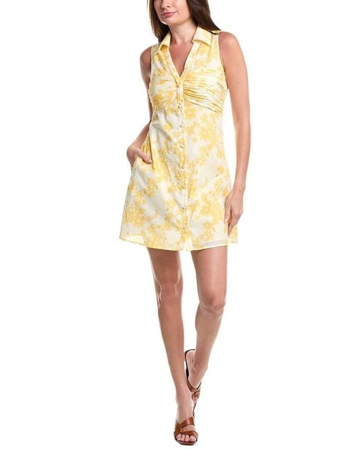 Hutch Yellow Colit Mini Dress