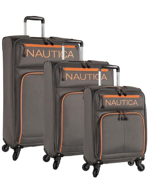Nautica Gray Montrose 3pc Luggage Set