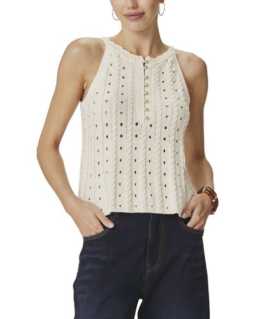 Splendid White Foster Sweater Tank