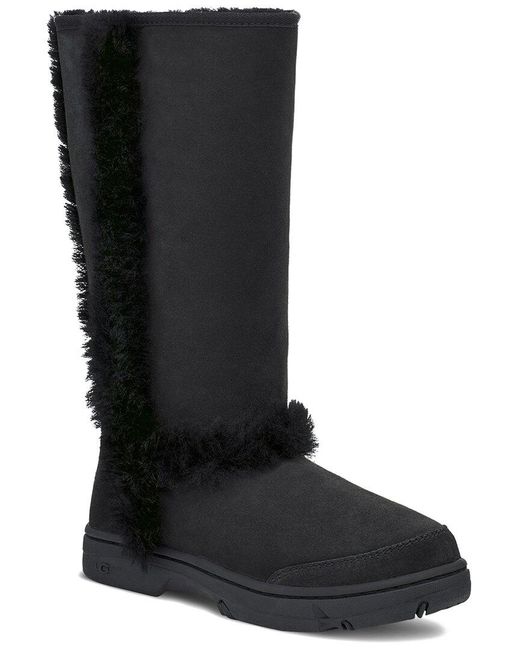 Ugg Black Sunburst Tall Suede Classic Boot