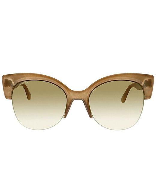Jimmy Choo Natural Oval 56mm Sunglasses