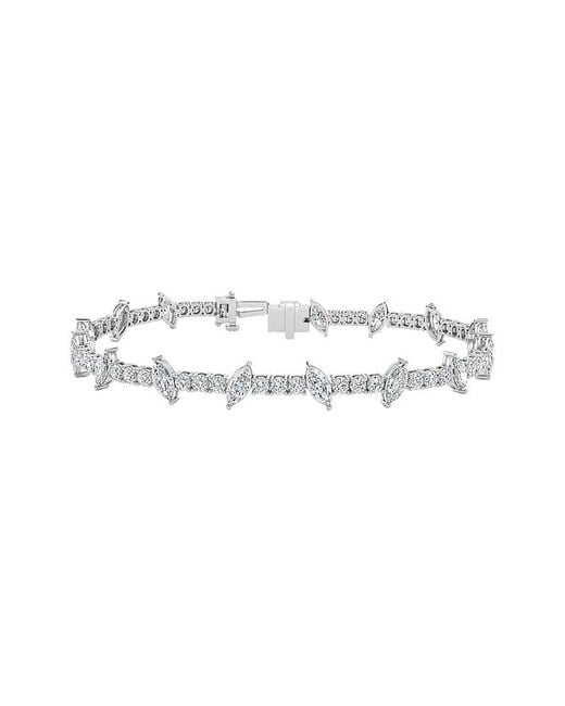 Lab Grown Diamonds White 14K 8.17 Ct. Tw. Lab-Grown Diamond Tennis Bracelet
