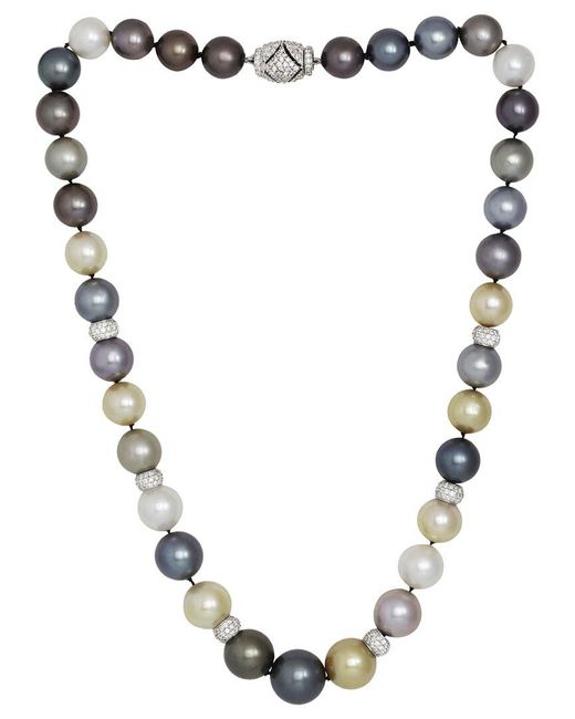 Diana M Metallic Fine Jewelry 18k 5.25 Ct. Tw. Diamond Necklace