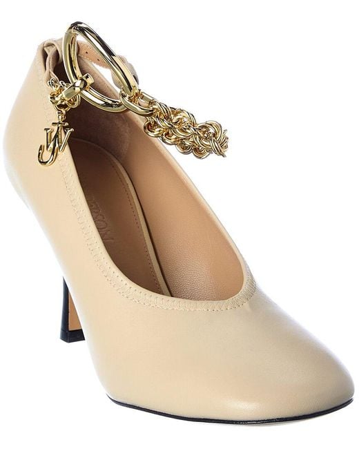 J.W. Anderson Natural Chain Leather Pump