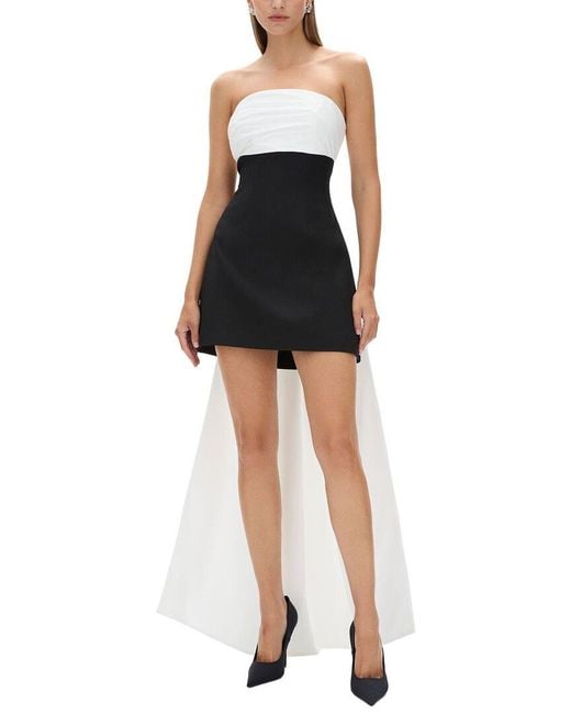 Rachel Gilbert Black Odette A-Line Mini Dress