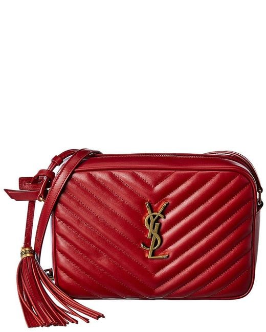 Saint Laurent Lou Matelasse Leather Camera Bag in Red Lyst Canada