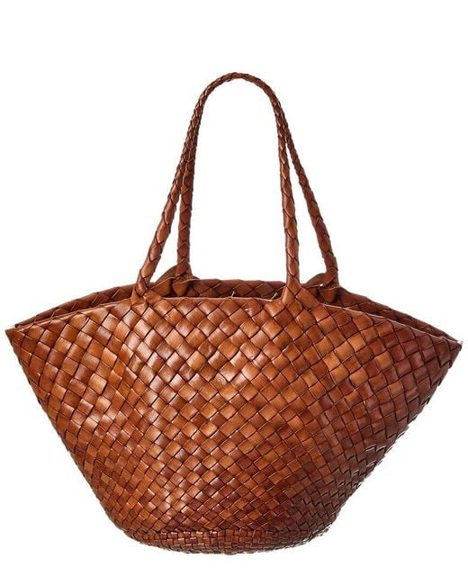 Dragon Diffusion Brown Egola Leather Tote