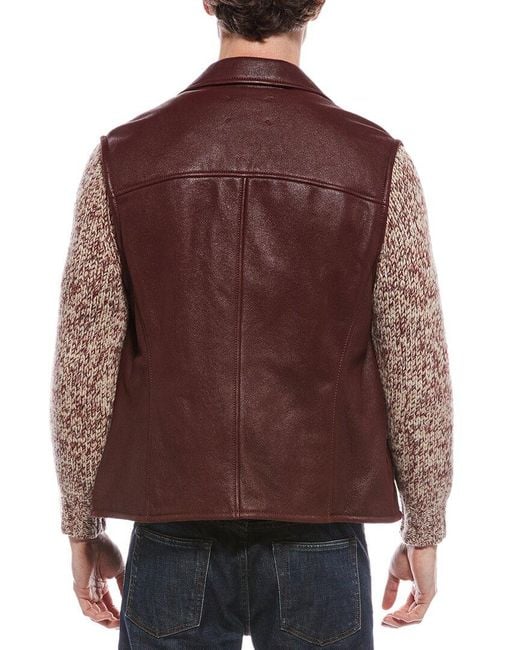 Brunello Cucinelli Brown Leather Vest for men