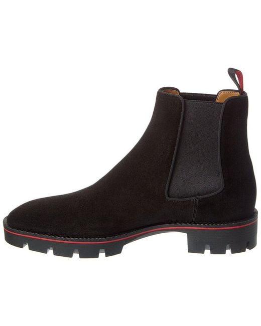 Christian Louboutin Brown Alpinosol Suede Boot for men