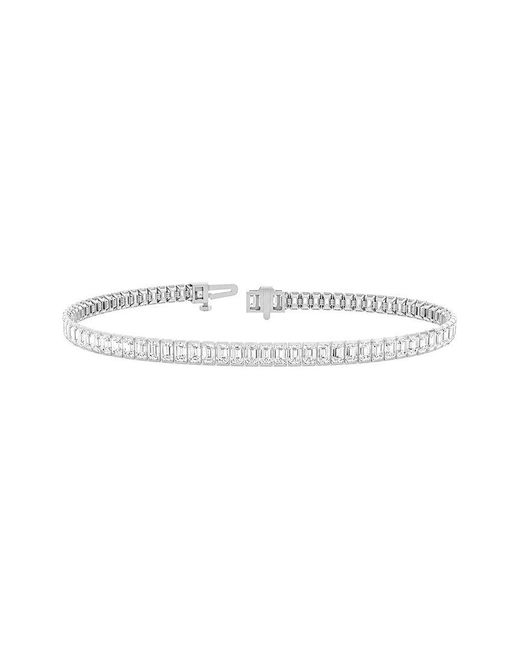 Lab Grown Diamonds White 14K 6.48 Ct. Tw. Lab-Grown Diamond Tennis Bracelet