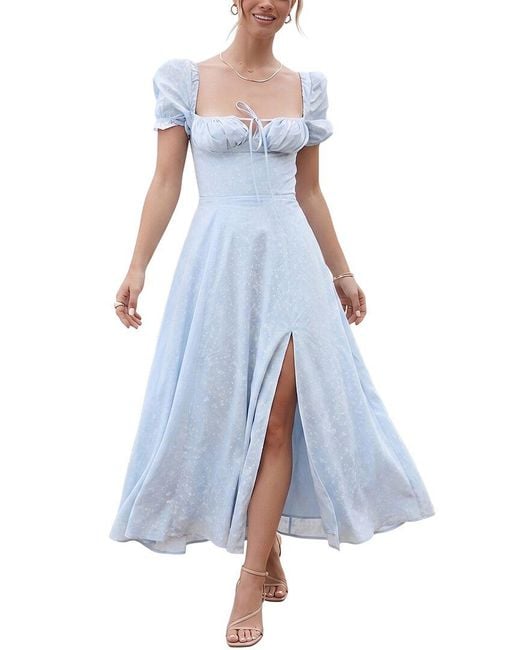 Monique Lagarde Blue Maxi Dress