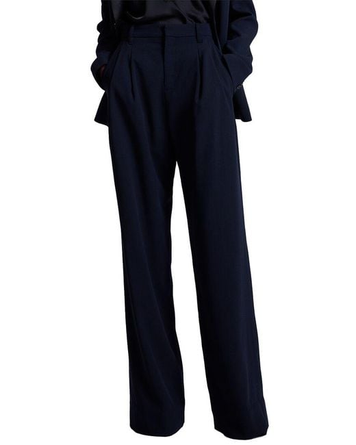 A.L.C. Blue Charles Wool-Blend Pant