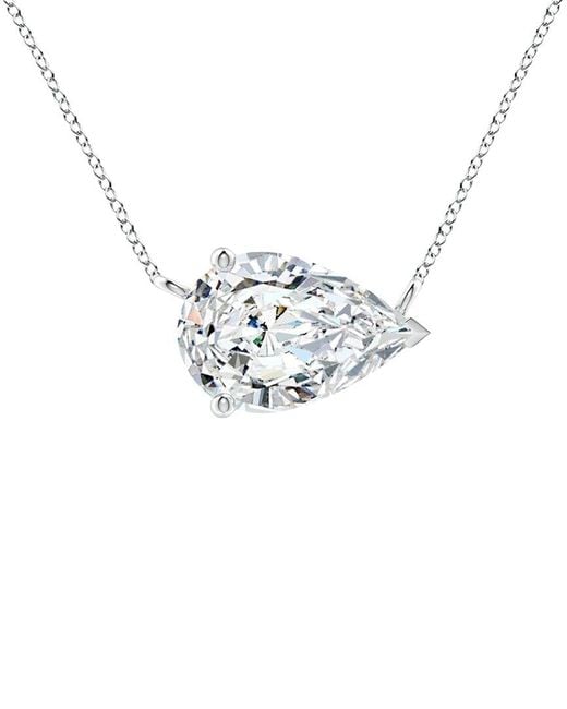 Lab Grown Diamonds Metallic 14K 4.00 Ct. Tw. Lab-Grown Diamond Necklace