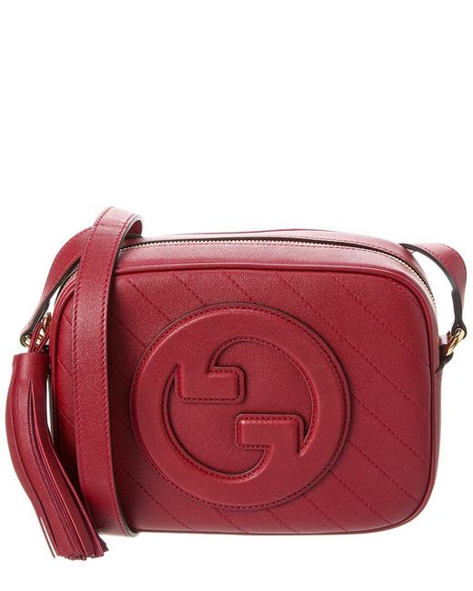 Gucci Blondie Small Leather Shoulder Bag in Pink - Gucci