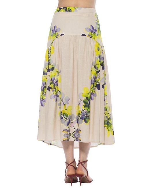 Alexia Admor White Michel A-Line Skirt