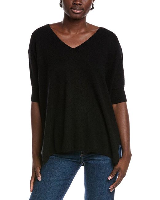 Minnie Rose Black Pow Pow Cashmere Sweater
