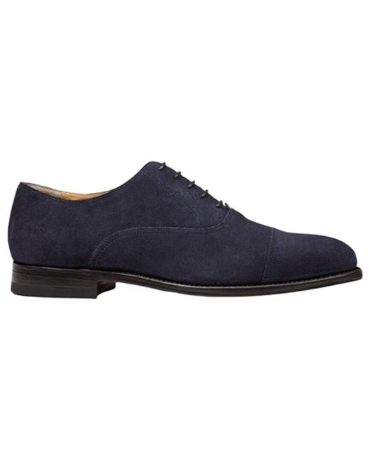 Charles Tyrwhitt Blue Goodyear Welted Oxford Toe Cap Shoe for men