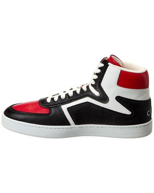 Céline Red Z Leather High-top Sneaker for men