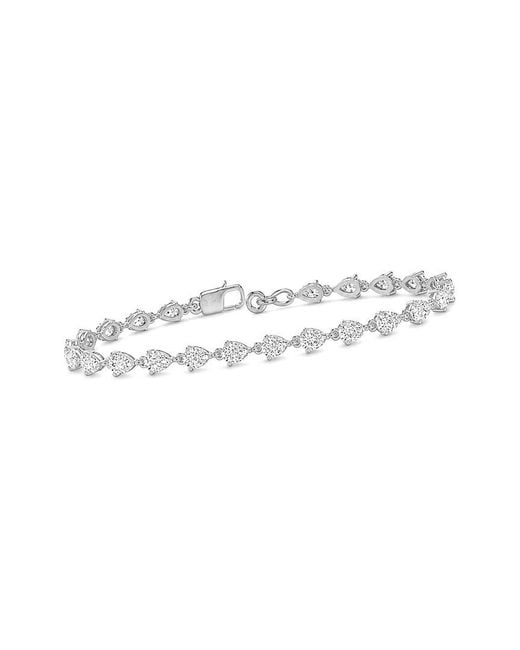 Lab Grown Diamonds White 14K 3.68 Ct. Tw. Lab-Grown Diamond Tennis Bracelet