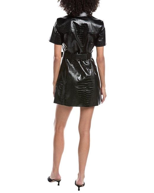 Toccin Black Lydia Snap Front Shirtdress