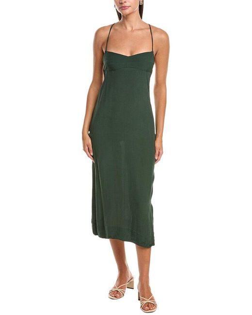 Haight Green Monica Midi Dress