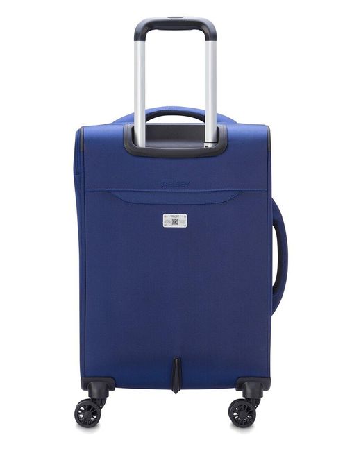 Delsey Blue Optimax Lite 20 Expandable Carry-On